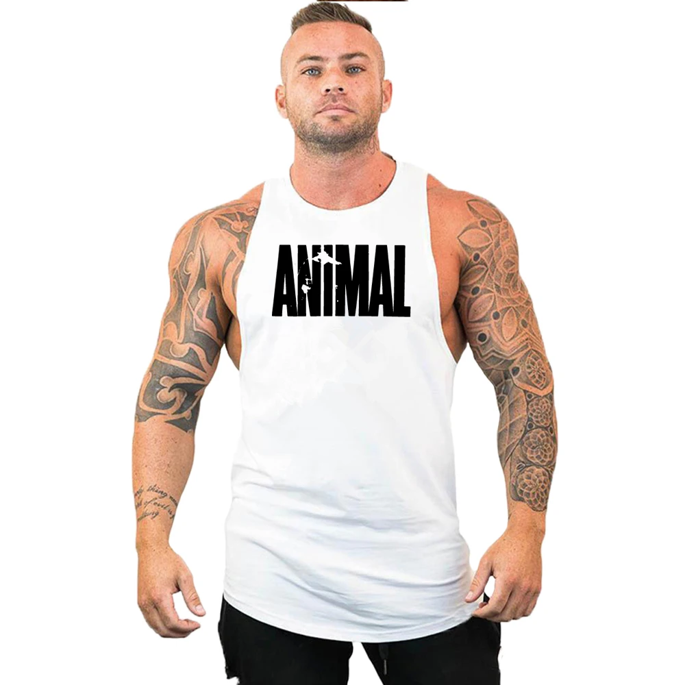 Brand Animal Gym Tanktop Men Fitness Clothing Men\'s Bodybuilding Tank Tops Summer Gym Clothing for Male Sleeveless Vest T Shirt