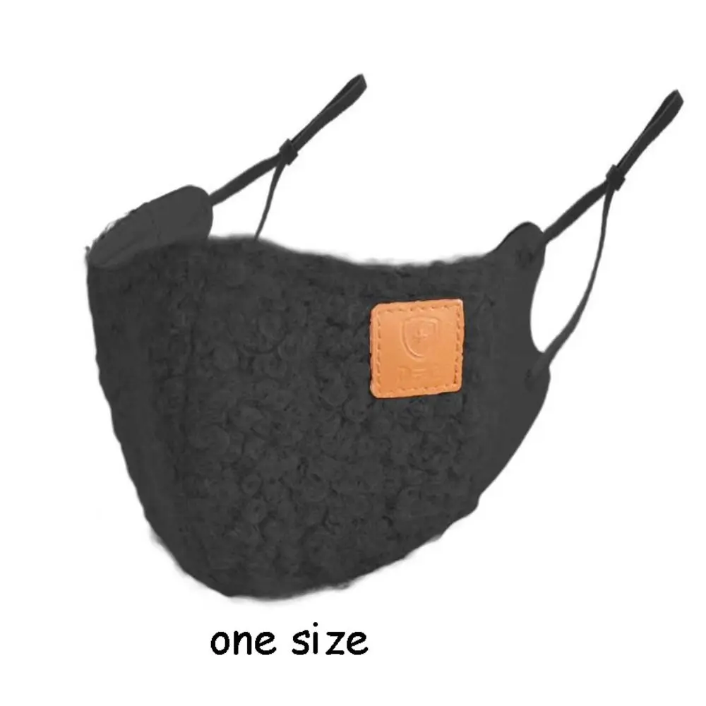 Opgerold fluwelen dames winter warm masker warmte gereedschap zachte opslag warmte fietsmaskers winddicht verdikt 3D driedimensionaal masker