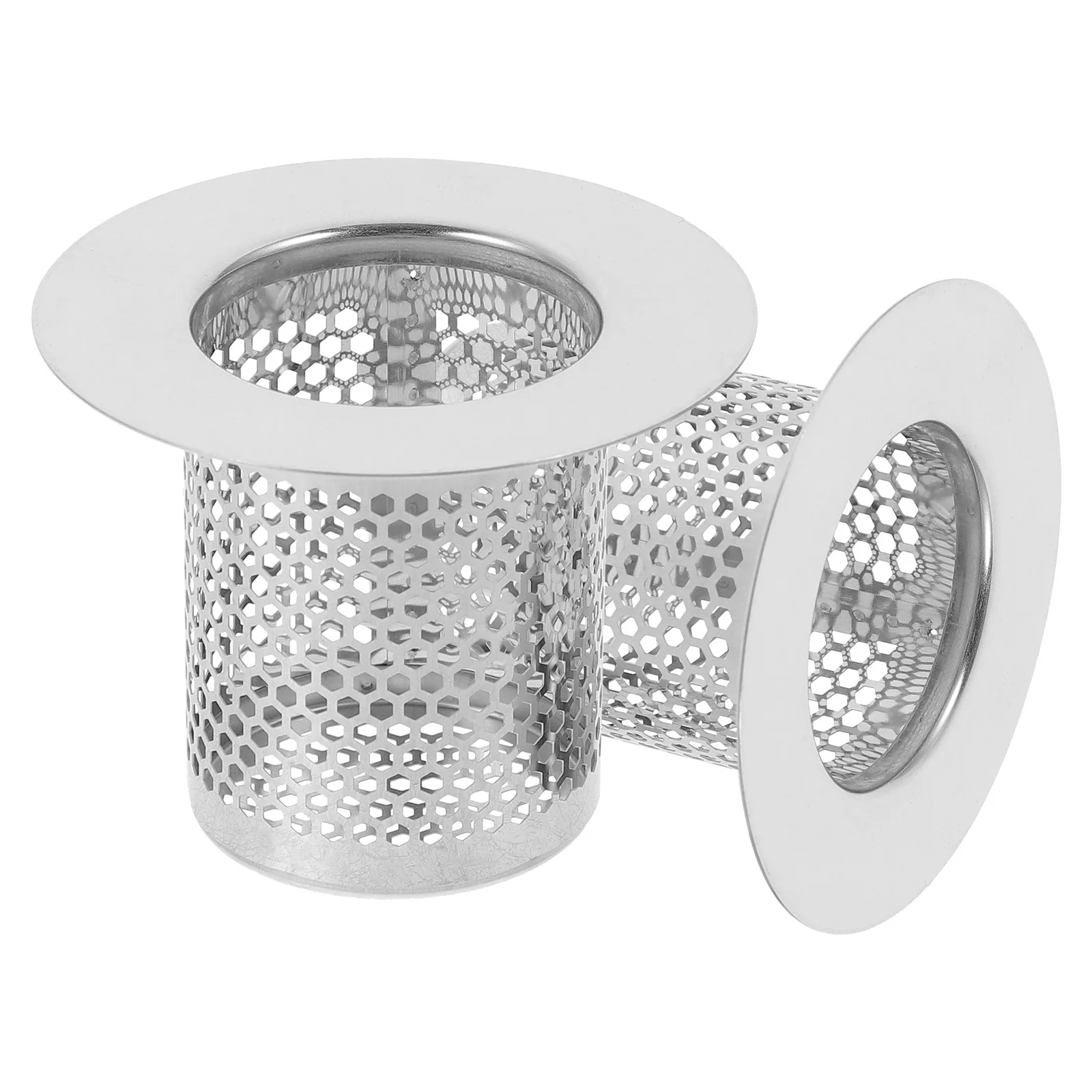 

2 шт., фильтр для пола из нержавеющей стали, сливной фильтр, сетка для ванной комнаты, кухни, сливной фильтр для стирки, сетка для ванны, ловушка для волос