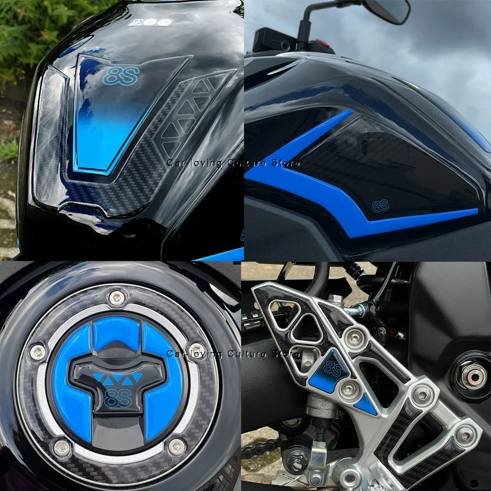 Waterproof Protective Sticker Motorcycle Protection Sticker Kit 3D Epoxy Resin Sticker For GSX 8s 2023