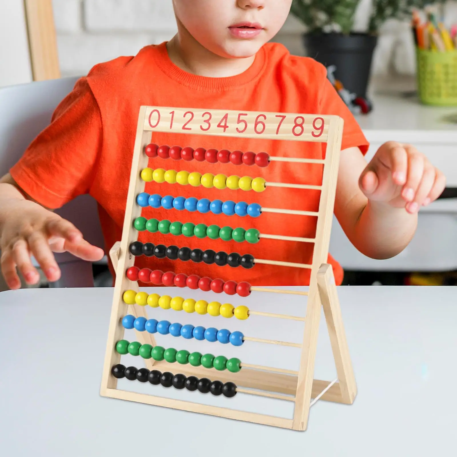 Counting Frame Early Math Skills Classic Wooden Abacus Counting Abacus Toy for