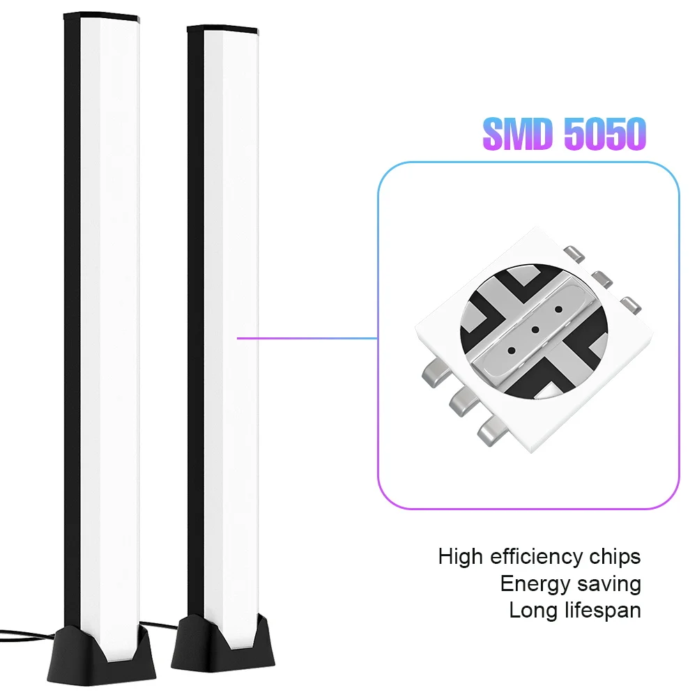 Luci pickup a LED RGB Lampada intelligente con sincronizzazione del ritmo musicale con telecomando IR per la luce notturna dell'atmosfera della decorazione del desktop della sala giochi