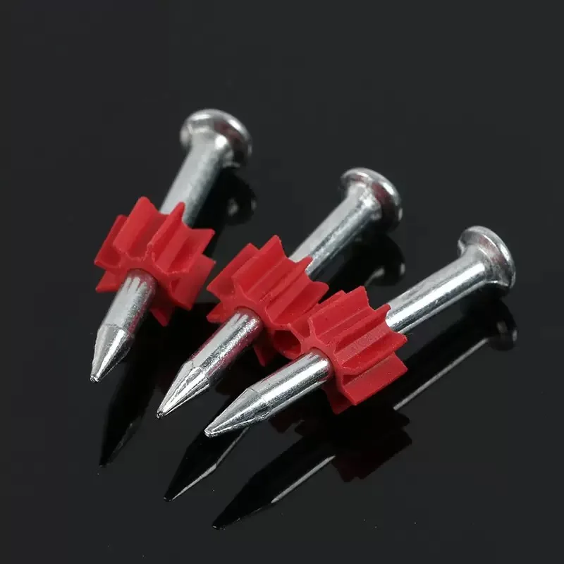 50PCS 3.5mm diameter flat head hardened cement nails, high carbon steel fixed wall advertising nails, handheld nail gun nails