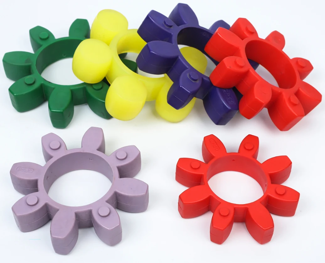 

Plum Blossom Pad Star Shaped Coupling Elastic Buffer Pad GR14/19/24/28/38/42/48-160 Polyurethane Hexagonal Octagonal Decagonal