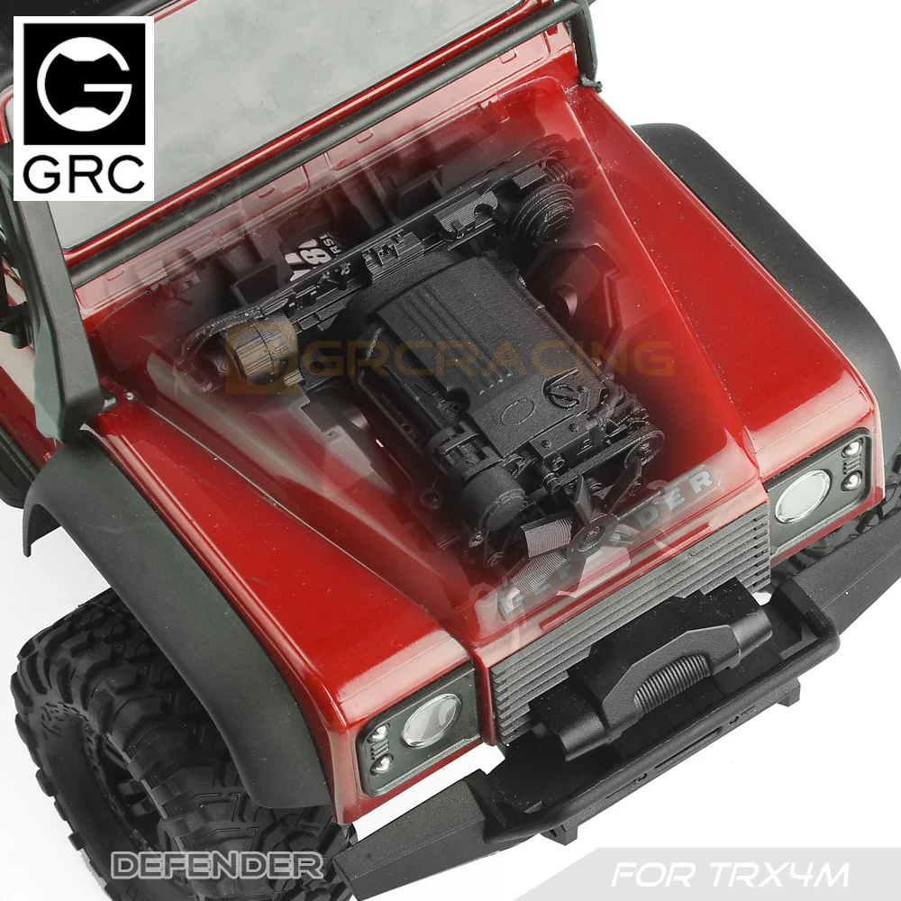 Grc G178xp Simulation Interior Mudguard Engine 3d Printing For 1/18 Rc Crawler Traxxas Trx4-m 97054 Defender Upgrade Parts