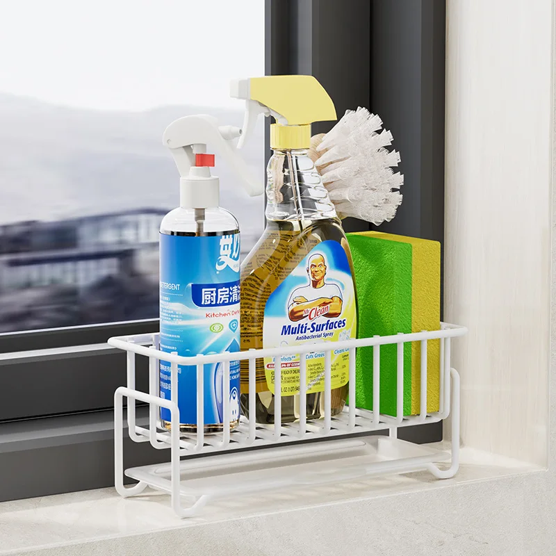 Kitchen Storage Rack Sink Sponge Drain Rack Dish Cloth Finishing Rack Sponge Holder Brush Soap Organizer Kitchen Accessories