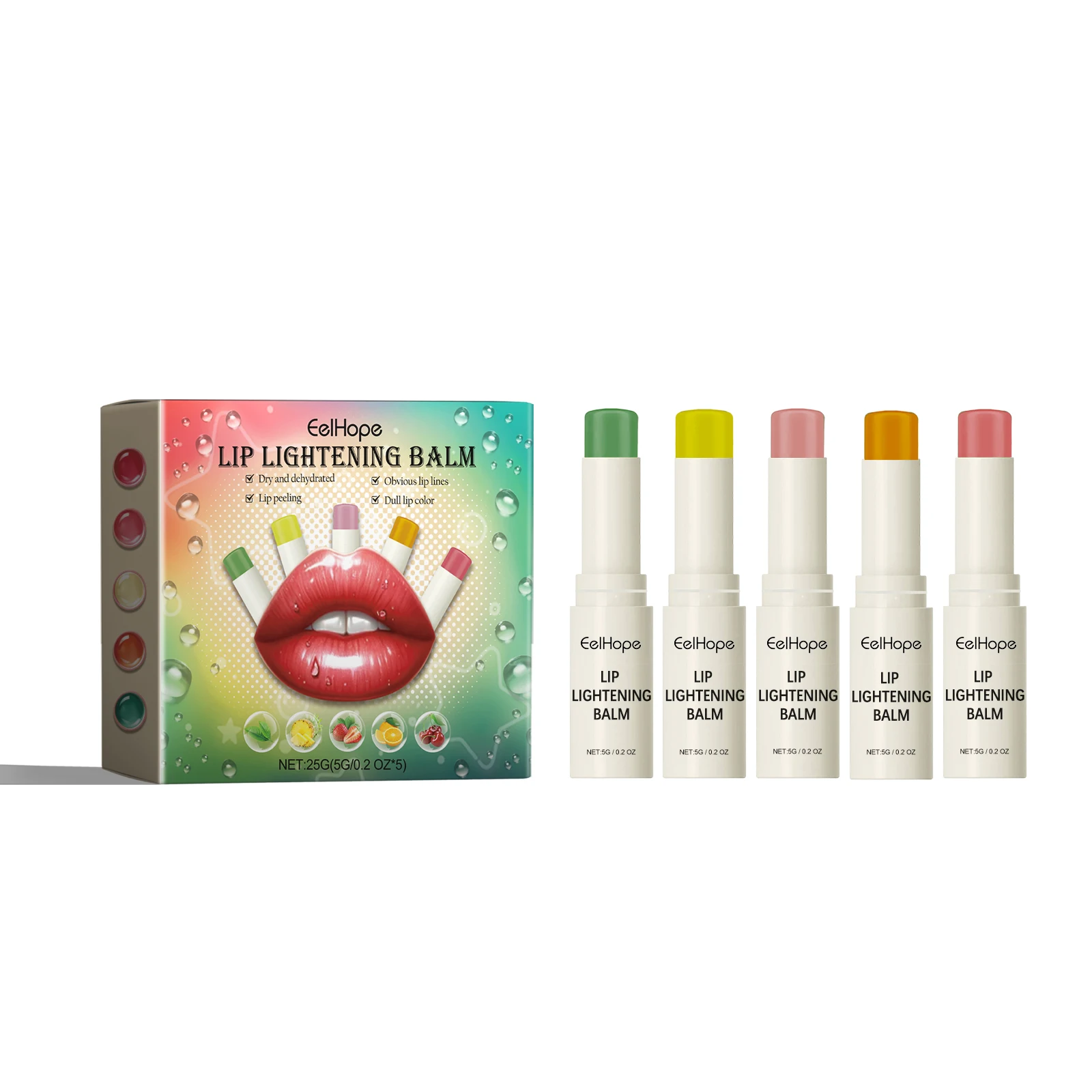 

EelHope Lip Lightening Balm It Moisturizes Fade Lip Lines To Prevent WeatherShack Dead Skin Moisturizing Lip Care 2pcs