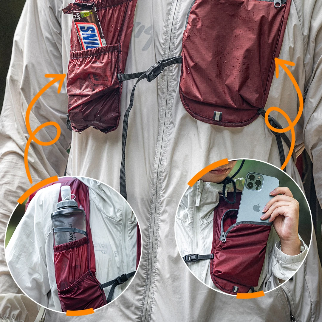 حقيبة ظهر جافة مقاومة للماء سعة 20 لترًا - حزمة جلدية خفيفة الوزن وقابلة للطي مع حقيبة تخزين للتجديف والسباحة وحقيبة رياضية خارجية 155 جرام #4