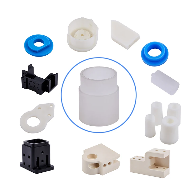 Plastica acrilica POM POM-C PE UPE PP Peek PVDF PA PVC PTFE alluminio ottone CNC fresatura e tornitura parte di lavorazione