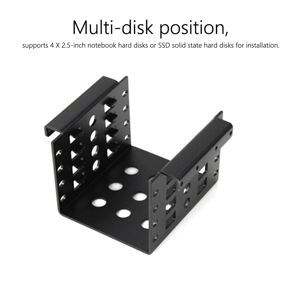 

4 Bay 2.5 inch to 3.5 inch Adapter Bracket SSD Hard Drive Enclosure Caddy Tray