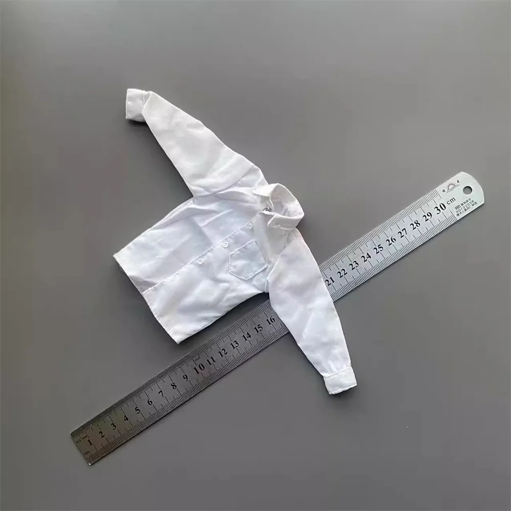 1/6 DML nowoczesna lalka żołnierza US. Biała koszula z długimi rękawami Model zabawkowy nie prawdziwy dla 12-calowej figurki akcji Element sceniczny DIY