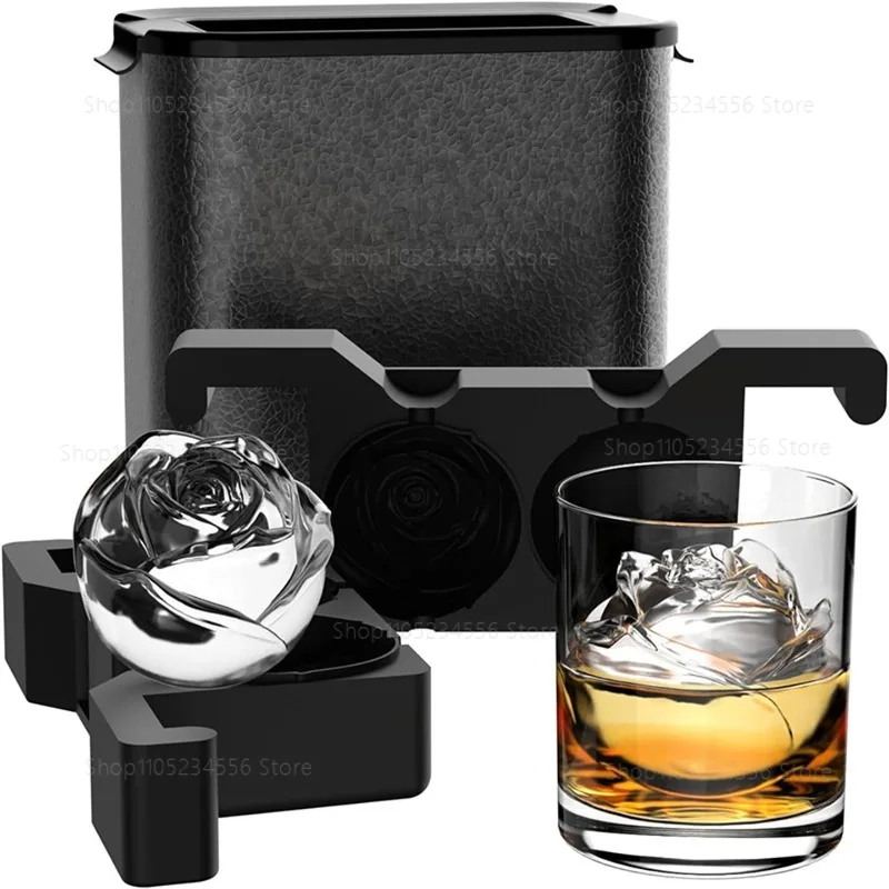 

High Transparency Bubble-Free Silicone Ice Sphere Mold Whiskey Ice Cube Tray Square Diamond Ball Commercial Bar Use