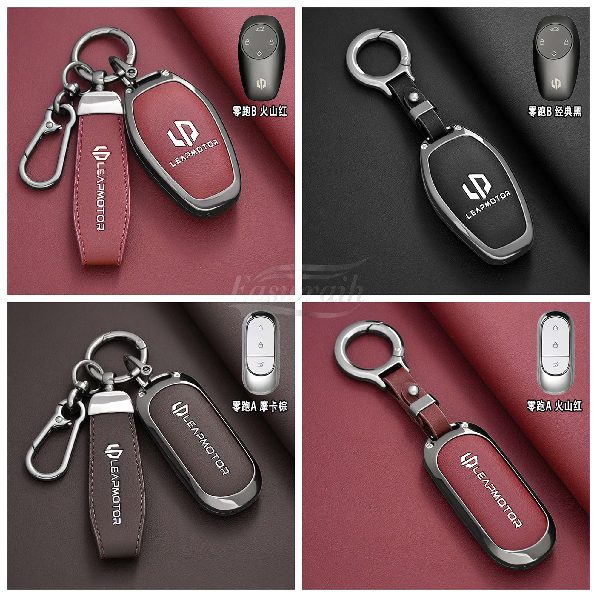Accessori auto Custodia Chiave Per Leapmotor C16 C11 C10 C01 B10 T03 S01 Chiave Custodia protettiva Catena Borsette Decorazioni Fibbia