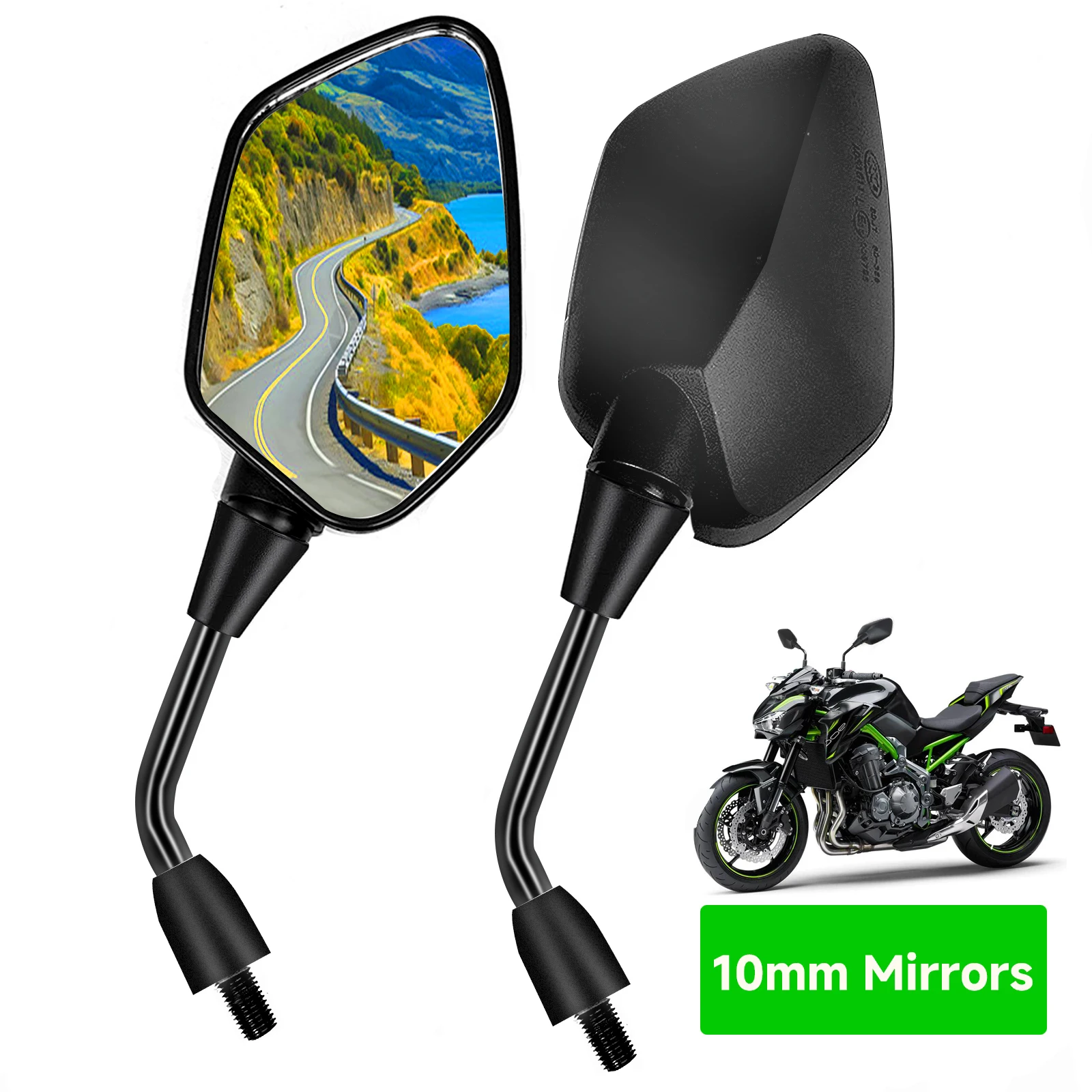 

Motorcycle Side Mirrors For Suzuki GSR 600,GSR750,SV650,SV400,V-Strom 650,V-Strom 1050,AFRICA TWIN 750 1100 Rearview Mirror