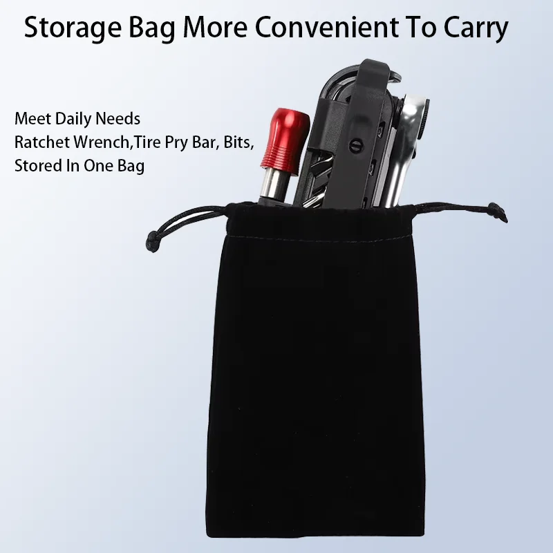 Handwerkzeug Tragbares Ratschenschlüssel-Set Multifunktions-Fahrradwerkzeuge 14-in-1-Multitool-Set Reifenheber MTB Rennrad Gadgets