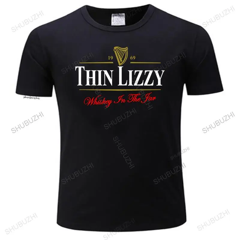 Camiseta de moda para hombre, ropa, camiseta de manga corta para hombre, divertida camiseta fina LIZZY Phil Lynott retro vintage, camisetas Hipster geniales con cuello redondo