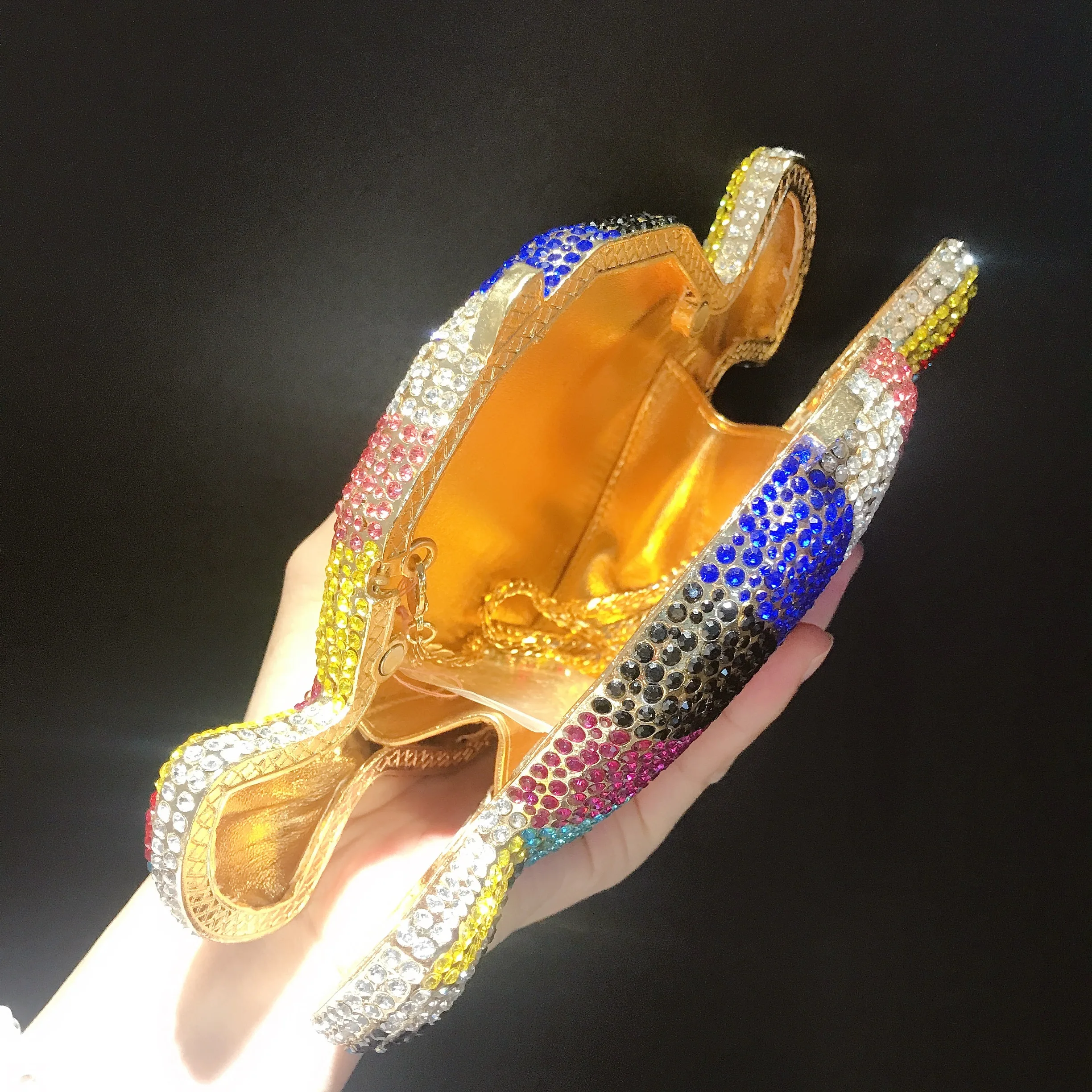 Rainbow Candy Color Clutch, Multicolor Glitter Party Bag for Women. OEM Custom Sweet Theme Purse, Low MOQ Wholesale from Factory