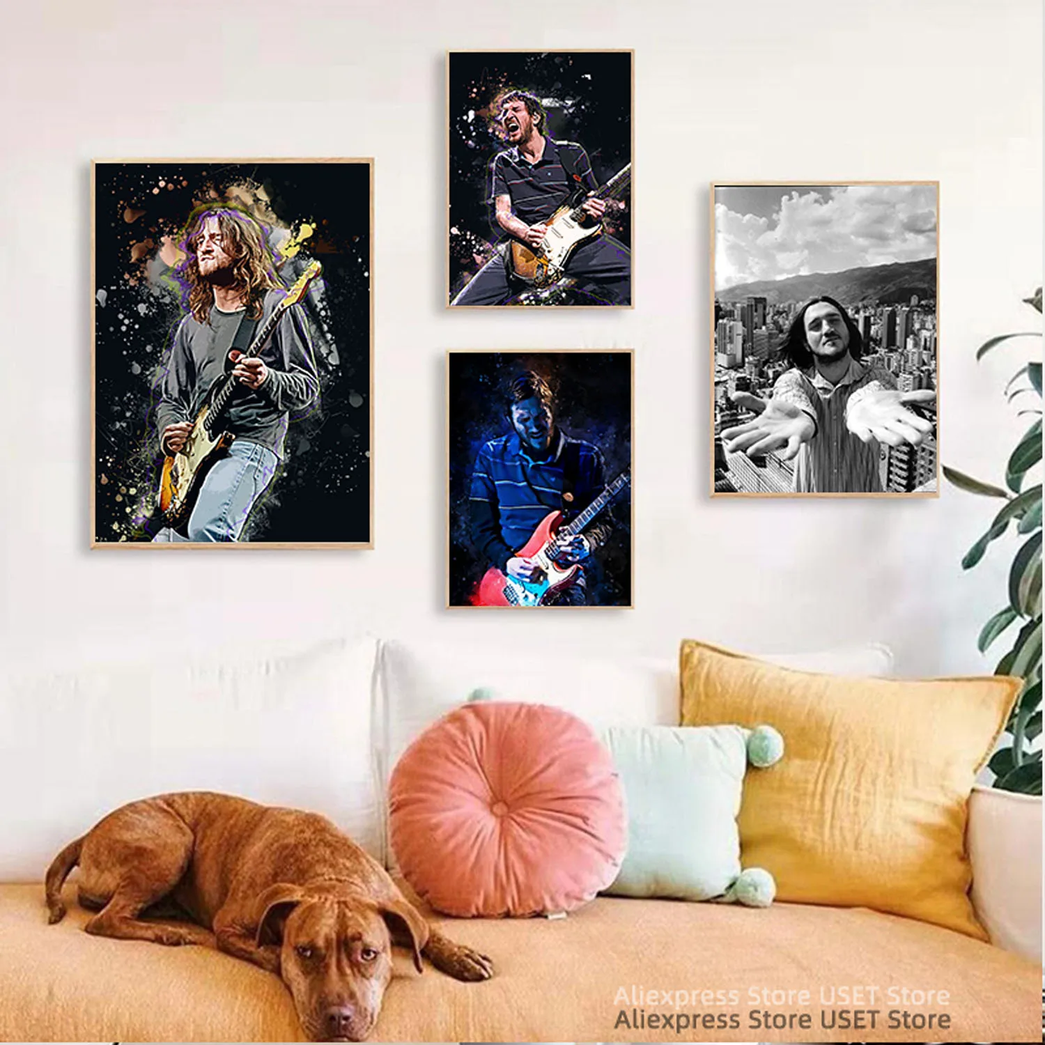 john frusciante  ,Singer Band Cover Album Music Star Canvas Posters and Prints Canvases Painting Home Decoration