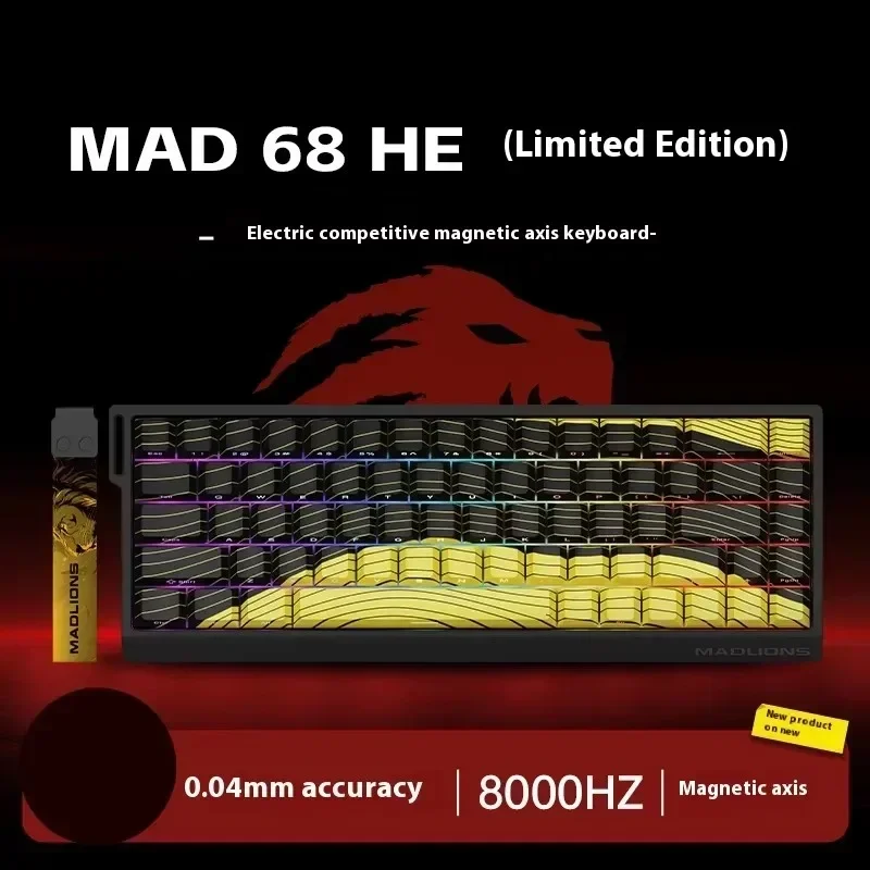 FGG Madlions Mad60 Mad68 He Mechanical Keyboard Magnetic Switch 8k Wired Rgb Hot Swap Custom Keyboard Esport Game Gift Accessory image 3