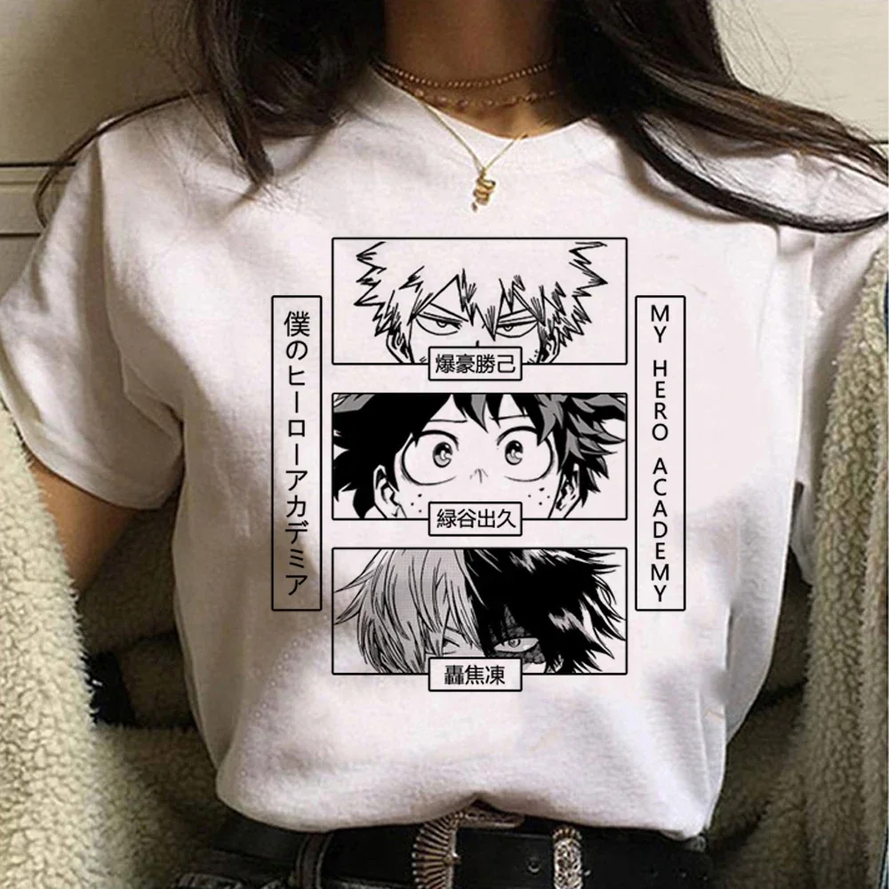T-shirt d'été humoristique pour femmes, streetwear, Bakugo, Harajuku, Manga