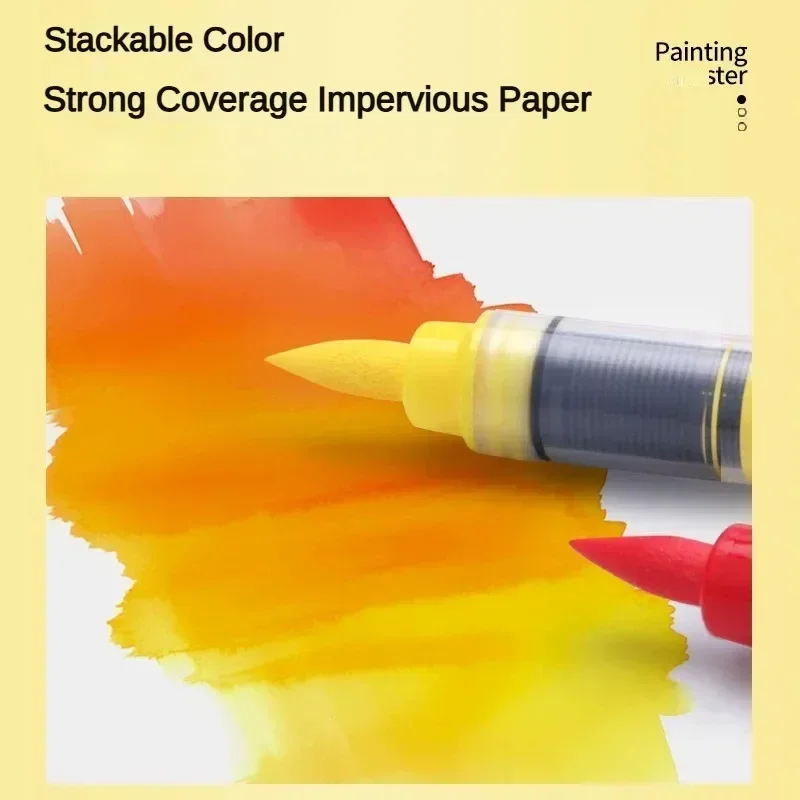 Grasp 1pc 84 cores canetas marcadoras acrílicas à prova dwaterproof água caneta escova macia nib estudante arte para pedra de vidro papelaria escola arte suprimentos