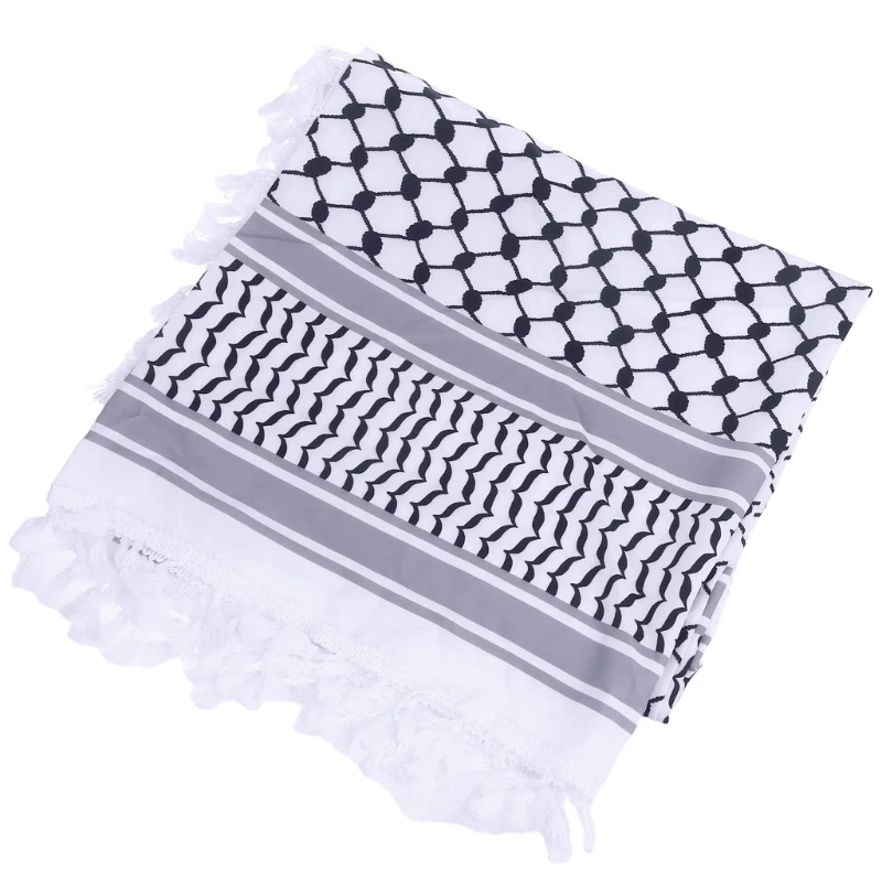 

Y166 арабский шарф Keffiyeh Shemagh, дышащая зимняя шаль, утеплитель для шеи, повязка на голову