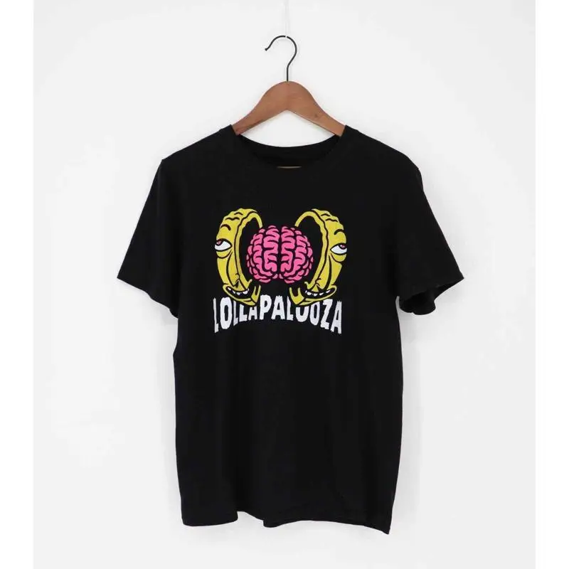 

Концертная футболка Lollapalooza 2021, черная, хлопковая, все размеры S 345XL