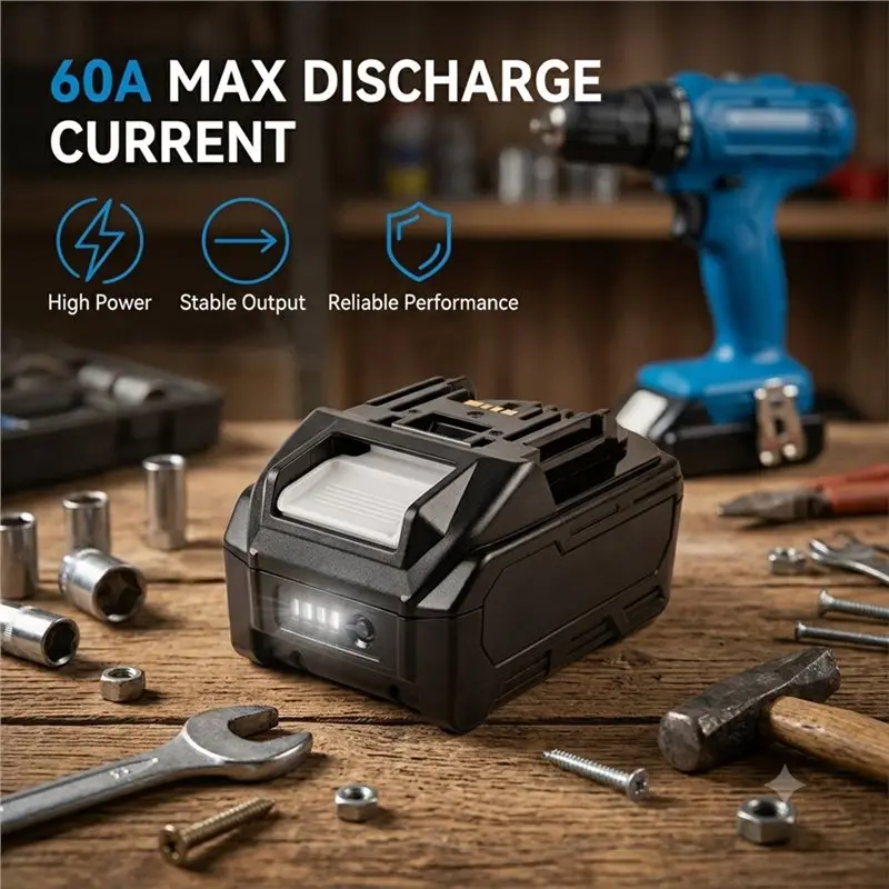 N91R-BL1830 For Makita 18V Power Tool Li-Ion Battery Case Kit 10X21700 Fast Charging PCB Protection Circuit Board