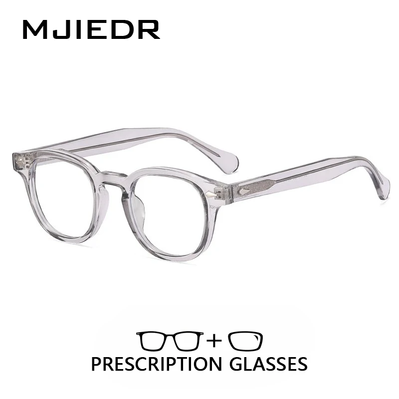

MJIEDR Small Round Prescription Glasses Women Progressive Multifocal Eyeglass Man Anti Blue Light Photochromic Optical Eyewear