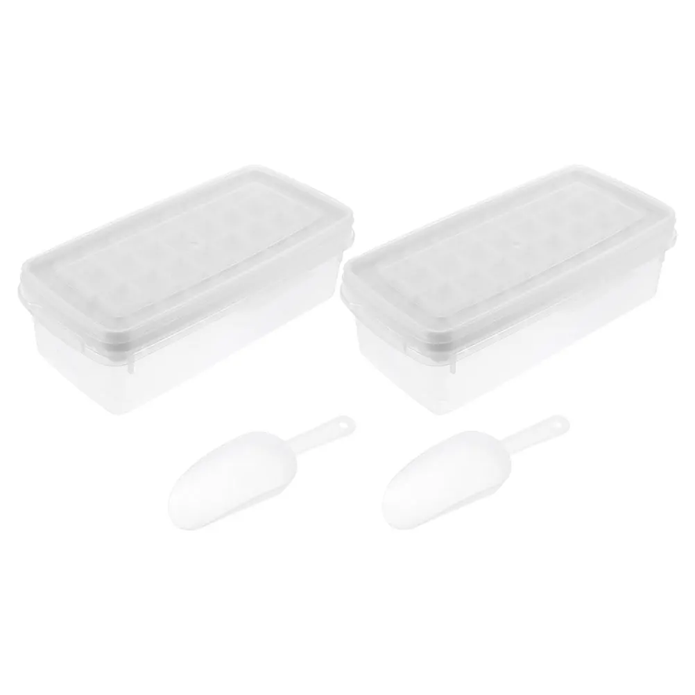 

2 Sets Ice Tray Mold Cube for Home Convenient Cuber Trays Making Molds Cubes Maker