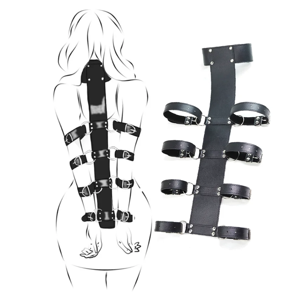 Juguete Bondage de ataduras BDSM para sexo, juguetes para adultos, Frisky para principiantes detrás de la espalda, esposas, Collar, mordaza para la boca, herramienta de juego de obediencia para parejas