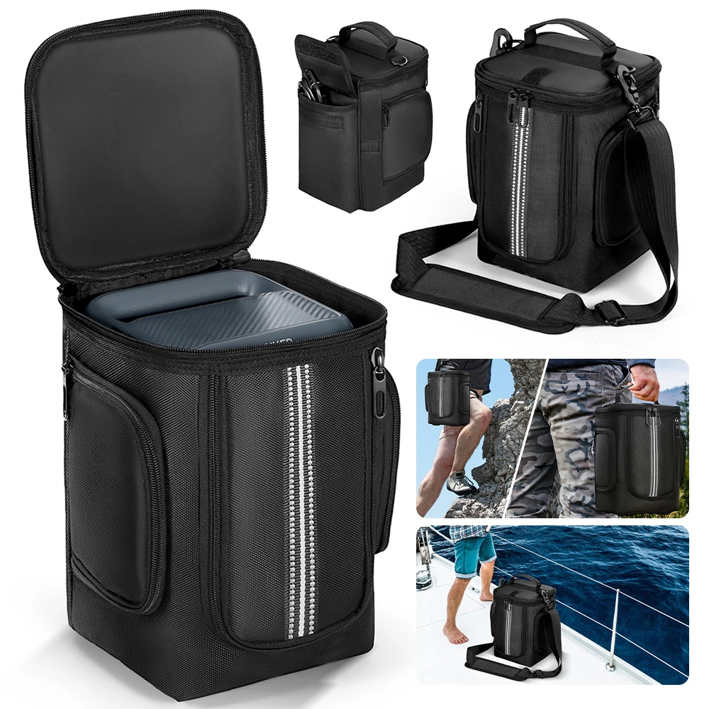 Carrying Case for Anker C300/C300 DC Portable Power Station Bag Travel Storage Bag Protective Case with Shoulder Strap & Handle