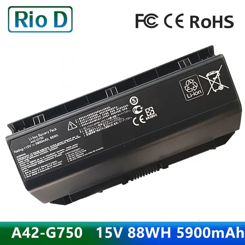 

A42-G750 15V 88WH 5900mAh Аккумулятор для ноутбука Asus ROG G750 G750J G750JW G750JH G750JX G750JM G750JS G750JZ Series