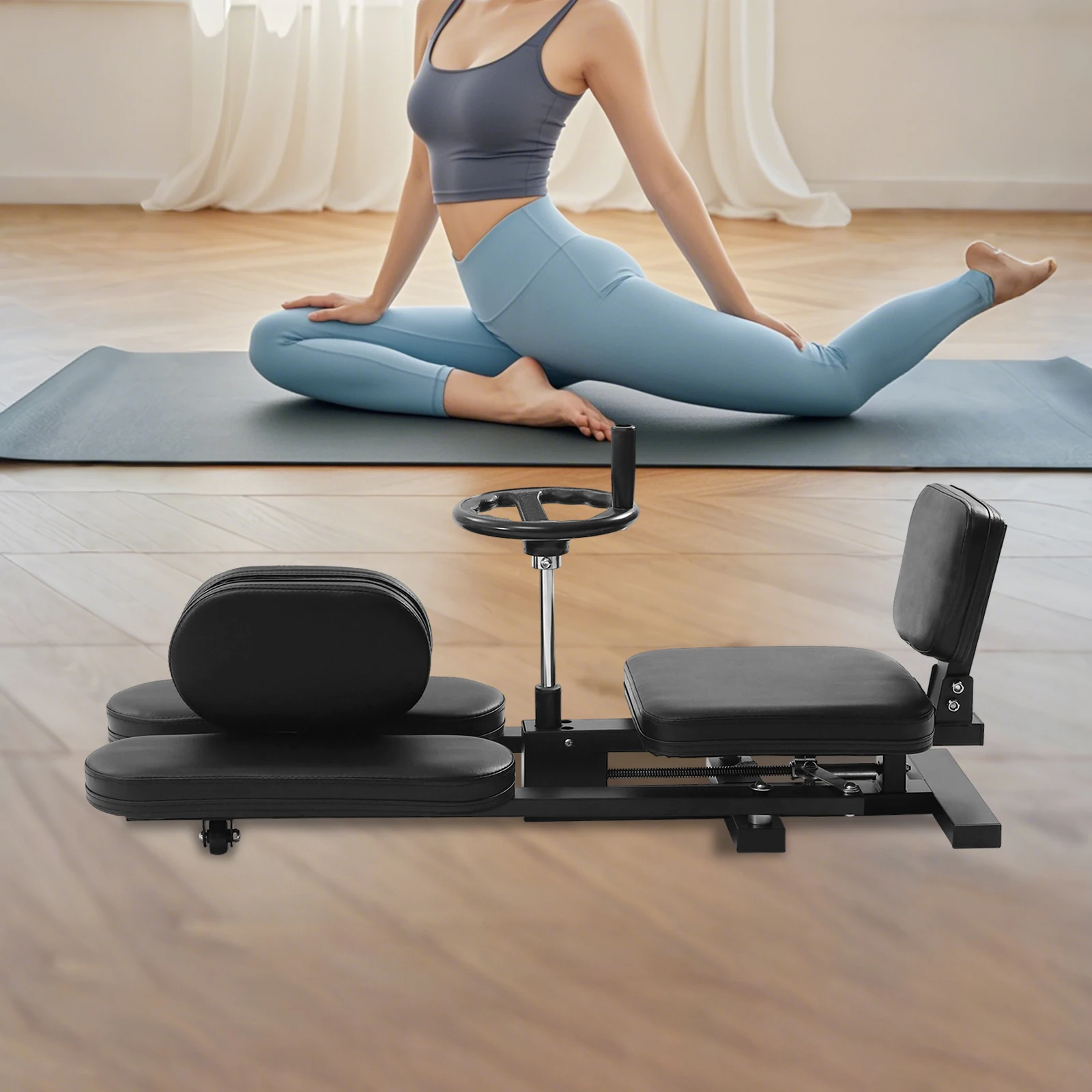 آلة تمديد الساق للراقصين، آلة تقسيم معدات الإطار الفولاذي شديدة التحمل للمنزل وصالة الألعاب الرياضية وتدريبات اللياقة البدنية