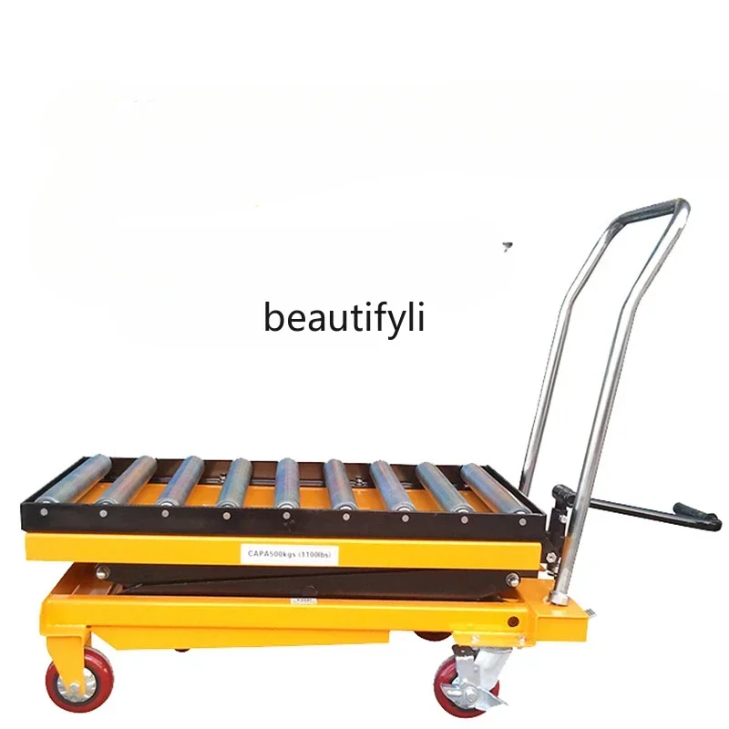 Hydraulic lifting platform mold Bullseye sliding trolley lifting roller