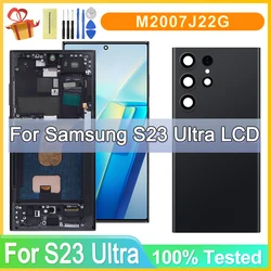 Touch Screen Digitizer Replacement + Frame, LCD Display for Samsung Galaxy S23 Ultra, TFT S23 Ultra, G918, SM-S918B, 6.72