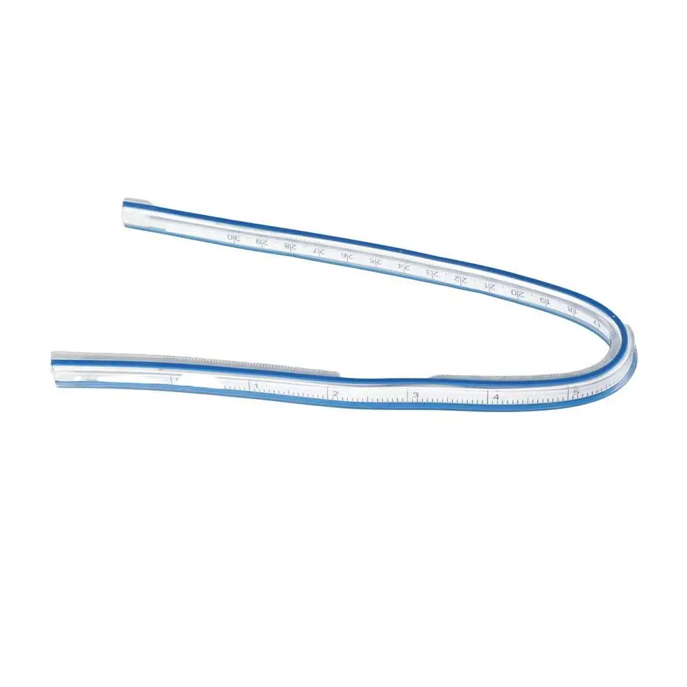 30cm Stationery Measurement Drawing Tool Office Flexible Curve Ruler Serpentine Ruler Dividing Ruler Drafting Drawing Ruler