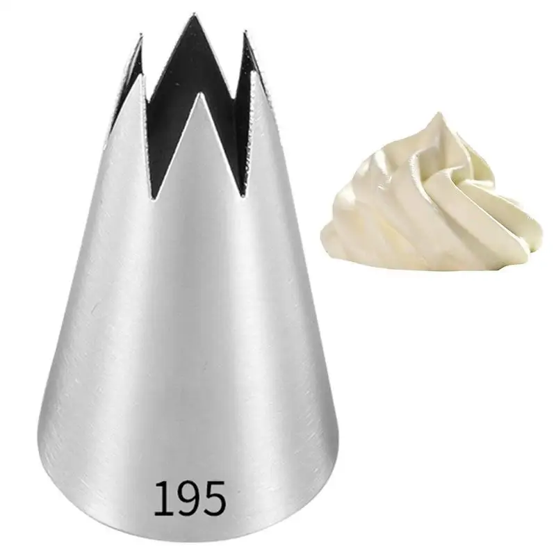 Icing Tips Stainless Steel Nozzle Icing Tips DIY Icing Nozzle Tool For Cupcakes Reusable Russian Piping Tips Cake Decorating