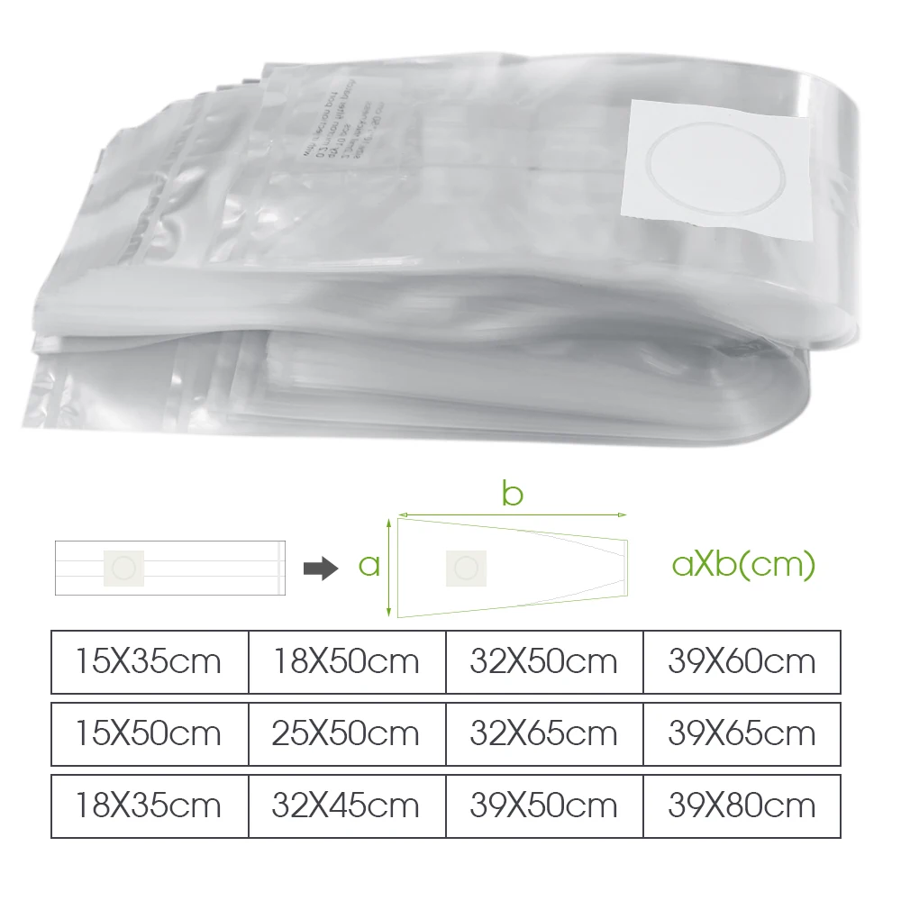 30/50/100PCS 0.2um Filter PP Mushroom Spawn Grow Bag Autoclavable Substrate Spawn Sterilized Hydrated Grain Bag w/Injection Port