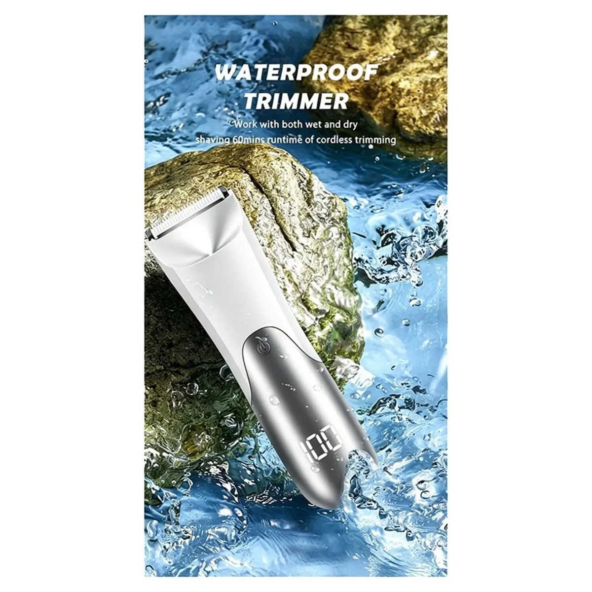 【MUST-HAVE LIST】 Professional Groin Body Hair Trimmer Electric Shaver for Pubic Ball Bikini Chest Hair Removal Ceramic Blade