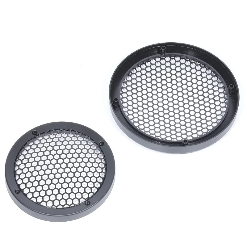 6/8 inch hexagonal hole speaker mesh cover car speaker medium bass speaker mesh cover decorative ring DIY audio accessories