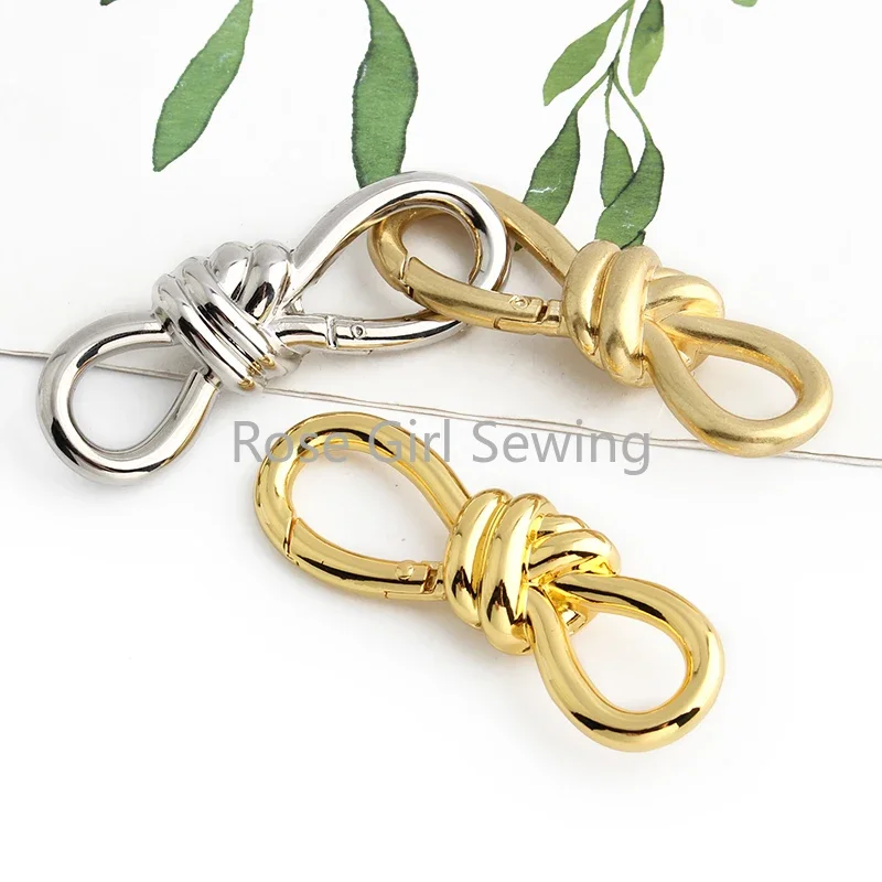 2/10/30PCS 74x25mm 8-way Shape Open Metal Spring Rings For Bags Handbag Shoulder Belt Key Fob Chain Buckle Gate Ring Accessories