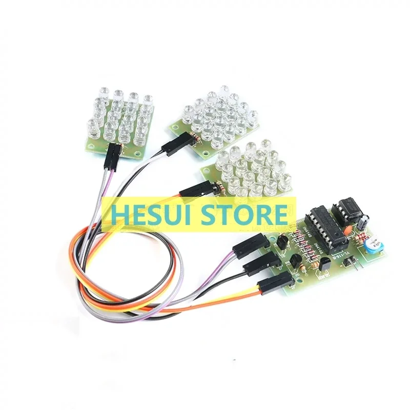 CD4017+ne555 Blast Flashing Light Electronic Making Electronic diy making kit
