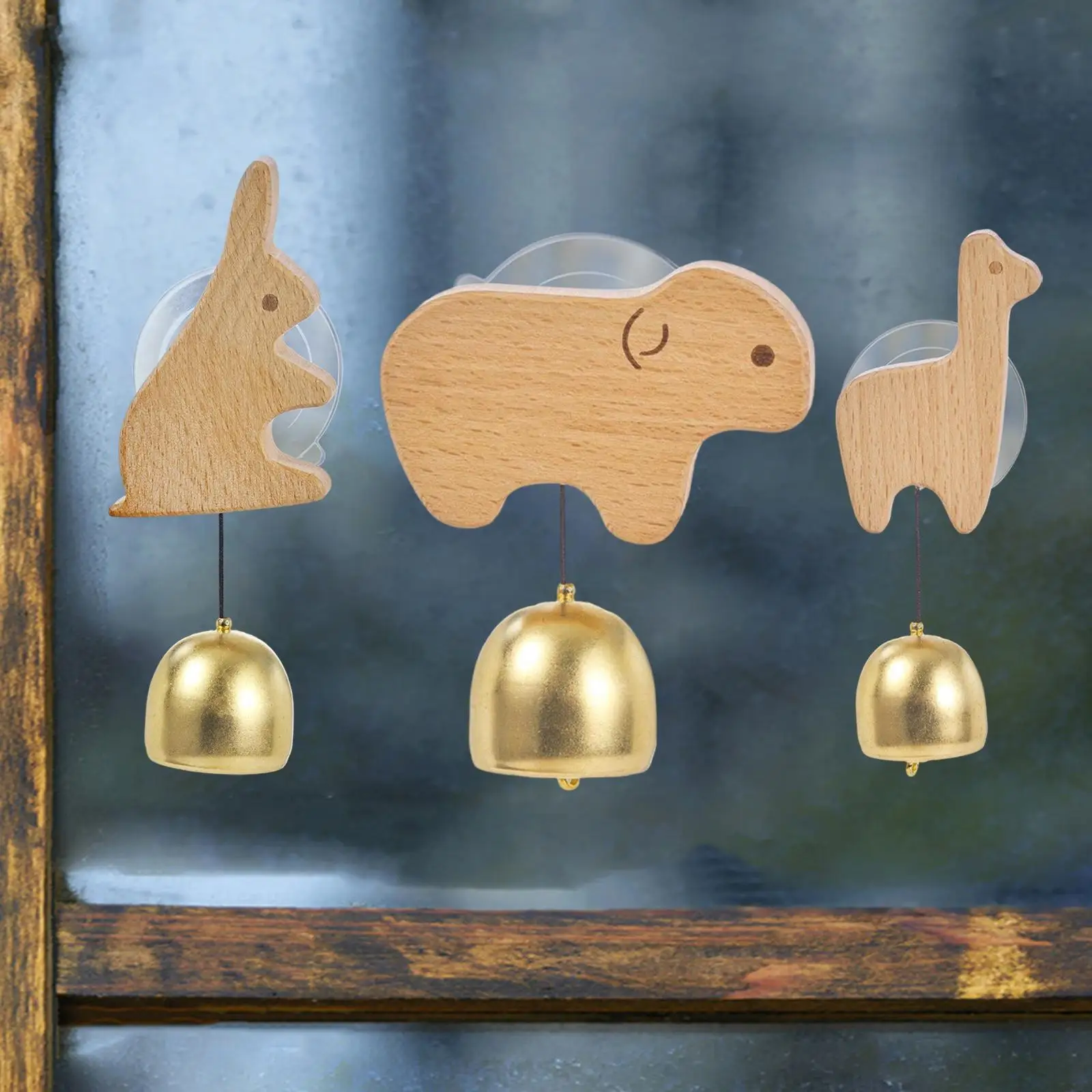 

Колокольчик для владельцев магазинов, простая установка, декоративный подвесной дверной звонок, деревянный дверной звонок для входа в дом, ресторан, крыльцо