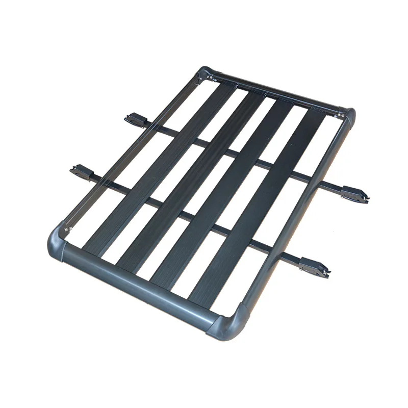 

Intelligent Library Wholesale Single-layer Luggage Frame Black Aluminum Roof Rack Car Travel Rack Rack Off-road SUV General Modi