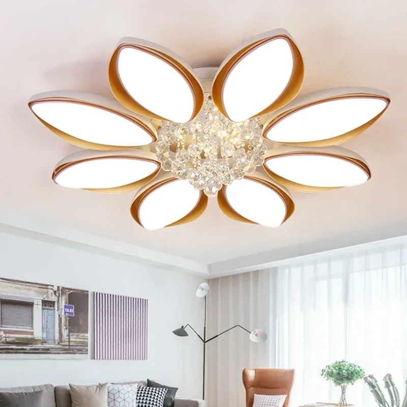 Plafonnier LED au design moderne avec télécommande, éclairage d'intérieur, luminaire décoratif de plafond, idéal pour un salon ou une chambre à coucher, 138 sala, AC 85 ~ 265V