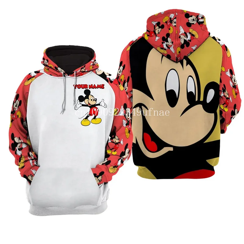 Autumn and Winter New Disney Stitch 3D Printed Men's Hoodies Casual Street Style Kids Hoodies Fashion Warm Tops Christmas Gift