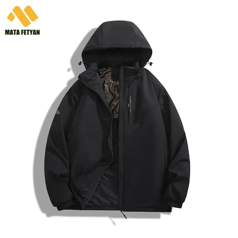 Veste à capuche en coton imperméable pour homme, coupe-vent de camping, vestes de randonnée en graphène, vêtements de travail chauds, extérieur métropolitain, hiver