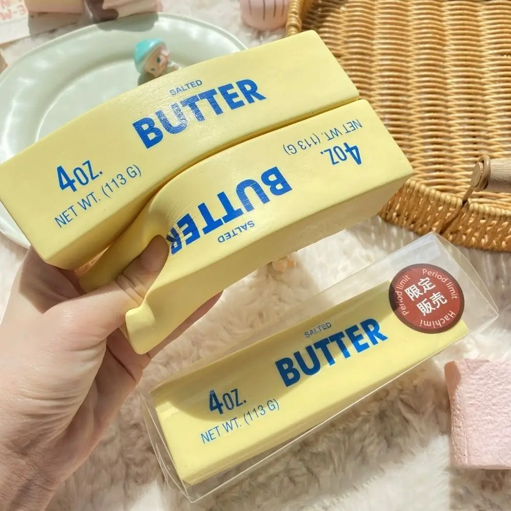 

Anti Stress Soft Slow Rebound Butter Stick Sensory Release Hand Butter Stick Squeezing 14.5cm Stretch Realistic Butter Sticks