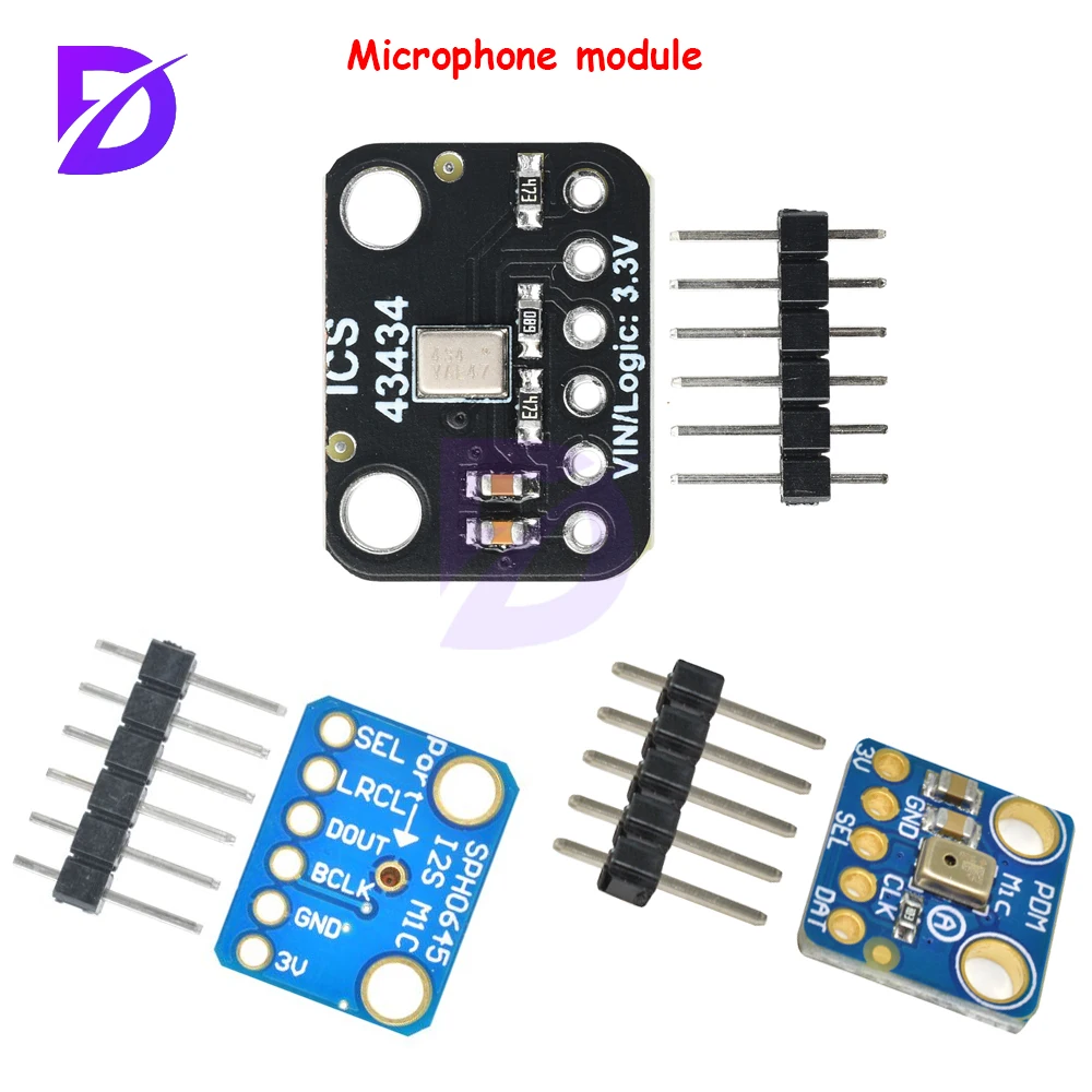 DC 1.5V-3.6V ICS-43434 I2S MEMS Microphone Module Low-Pass Filter Module